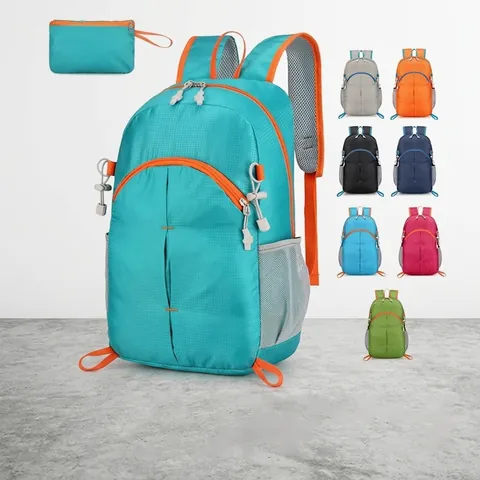 Foldable Hiking Backpack Lightweight Waterproof Nylon Travel Daypack Large Capacity Outdoor Sport Bag Unisex