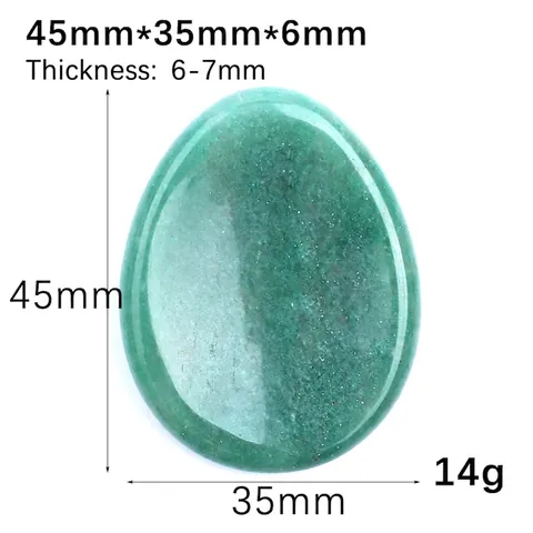 Pietra Preoccupazione Cristallo Naturale Forma Uovo Lucidato Guarigione Chakra Massaggio Sollievo Stress Meditazione Arredamento Casa