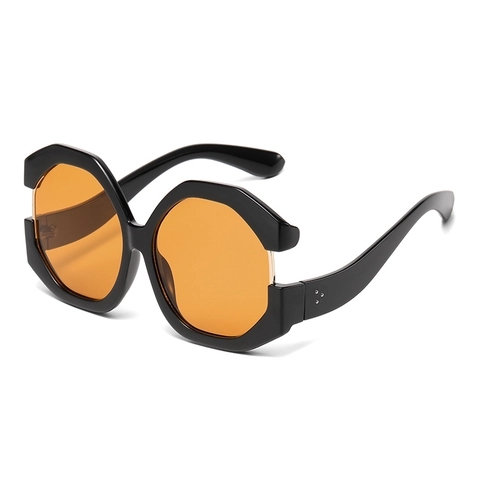 Occhiali Da Sole Geometrici Cat Eye Per Donna Protezione UV Borchie In Metallo Montatura Irregolare Moda Streetstyle
