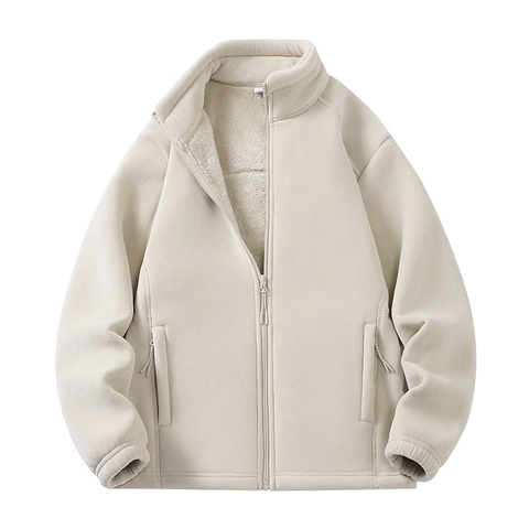 Giacca In Pile Per Uomo E Donna Inverno Collo Alto Cappotto In Pile Caldo Antivento Full Zip Termico Unisex