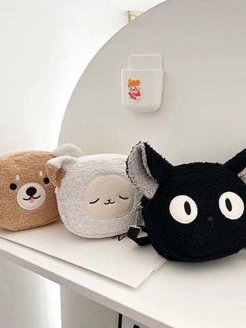 Borsa Tracolla Peluche Forma Animale Lana Di Agnello Borsa A Spalla Cartone Animato Carino Per Ragazze Donne Tracolla Regolabile