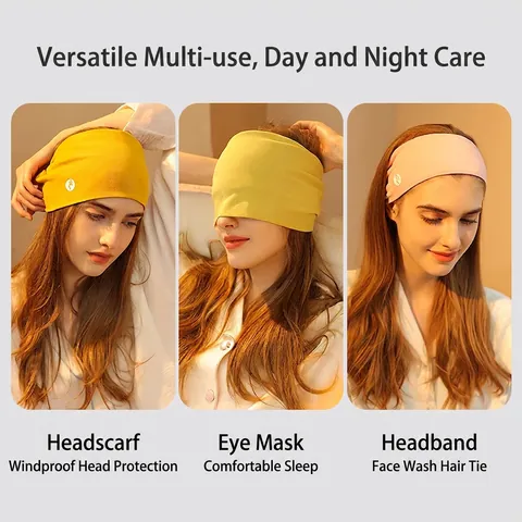 Diadema Elástica Ancha Lenzing Modal Nailon Nudo Trenzado Mujeres Sueño Sombra Transpirable Maternidad Envoltura