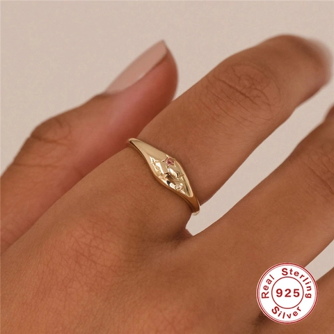 925 Sterlingsilber Tierkreiszeichen Ring Vergoldet AAAAA Zirkonia Stern Kreuz Täglich Vielseitig Fingerring Geburtstag Schmuck Für Damen