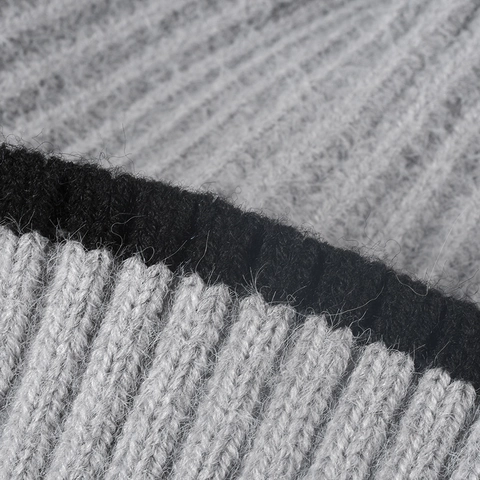 Berretto In Maglia Donna Inverno Cachemire Sintetico Caldo Foderato In Pile Spesso Outdoor Antivento Rigato Pompon Ecopelliccia