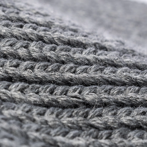 Knitted Beanie Hat Acrylic Warm Winter Outdoor Retro Letter C Patch Chenille Embroidery Casual Men Women