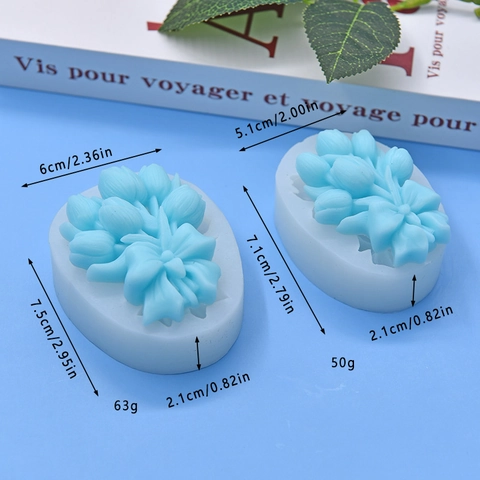 Siliconen Vorm Tulp Boeket DIY Bakken Fondant Chocolade Taart Decoratie Tool Handgemaakte Zeep Kaars Ambacht Bloemontwerp