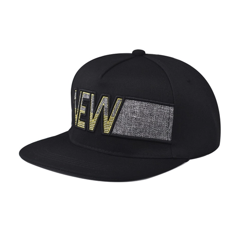 Snapback Pet Katoen Platte Rand Hip Hop Streetwear Geborduurde Letter Verstelbare Sport Cap Voor Heren Dames
