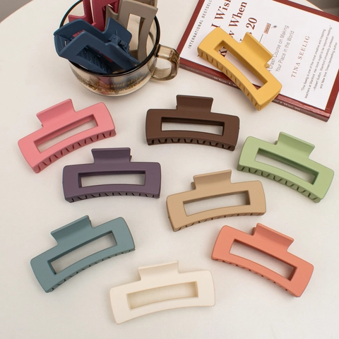 Mollette Per Capelli Opache Grande Clip Squalo Plastica Tenuta Forte Geometrico Stile INS Coreano Accessori Acconciatura Donna