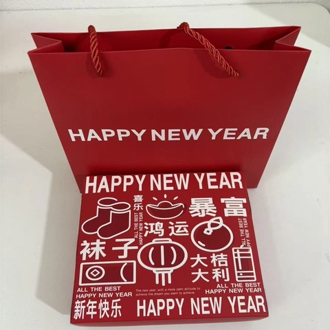 Weihnachts Neujahr Geschenkboxen Verpackungsbeutel Transparente Ornamentkugel Für Feiertags Socken Süßigkeiten Papier Kunststoff