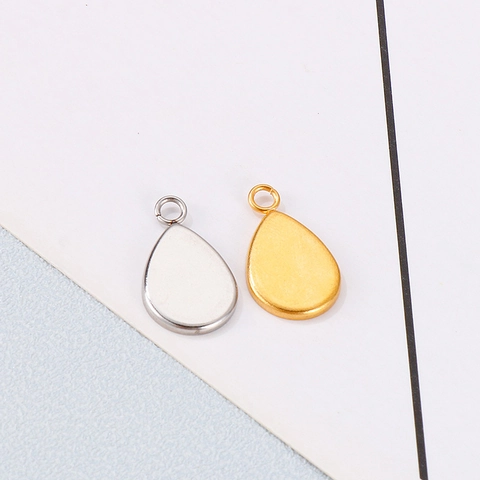 Roestvrijstalen Druppel Hanger Basis Instellingen Voor DIY Sieraden Maken Geometrische Bedels