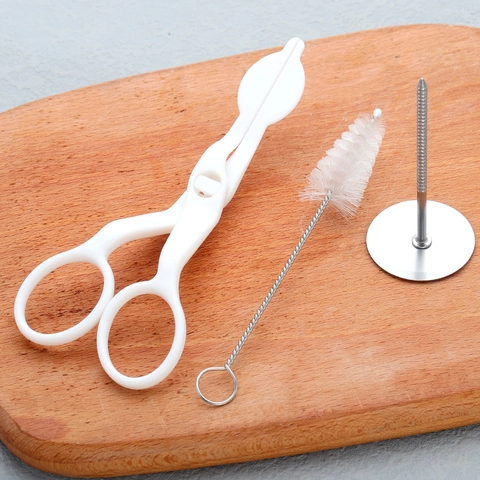 Cake Decorating Tools Stainless Steel Piping Nail Plastic Flower Lifter Scissors Nylon Cleaning Brush Baking Supplies