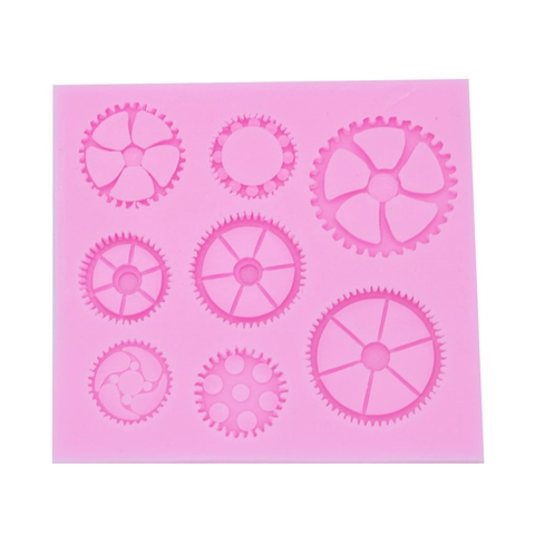 Zahnrad Silikonform Steampunk Stil Industrielles Mechanisches Rad Fondant Kuchen Schokolade Dekoration DIY Handwerkzeug