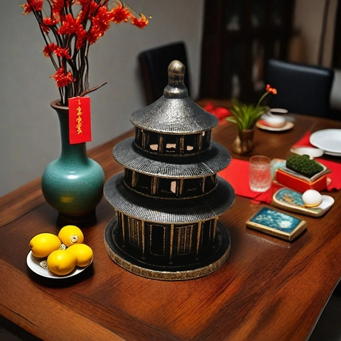Mini Bruciatore Incenso Lega Vintage Teiera Loto Forma Scrivania Decorazione Zen Sandalo