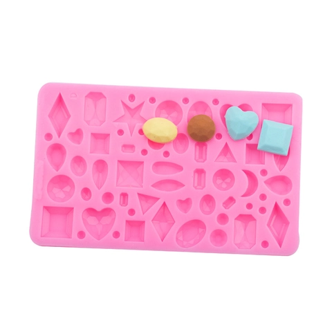 3D Geometrische Herz Diamant Stern Silikonform Für Kuchendekoration Harz Handwerk DIY Fondant Schokolade Backen Küchenhelfer