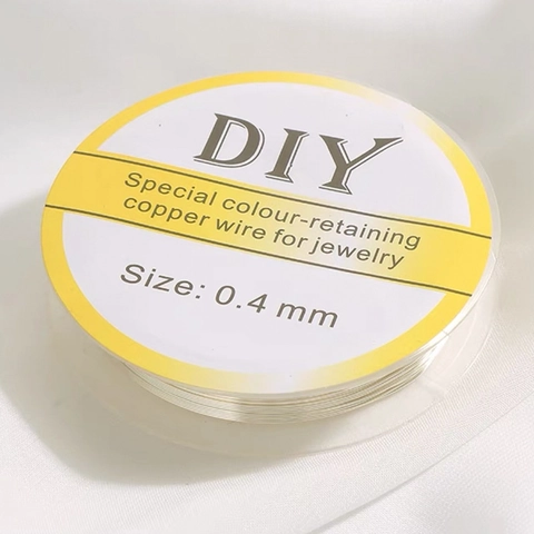 Jewelry Making Copper Wire For DIY Crafts Colour-Retaining Gold Silver Plated Beading Wire Hand-Made Accessories Supply