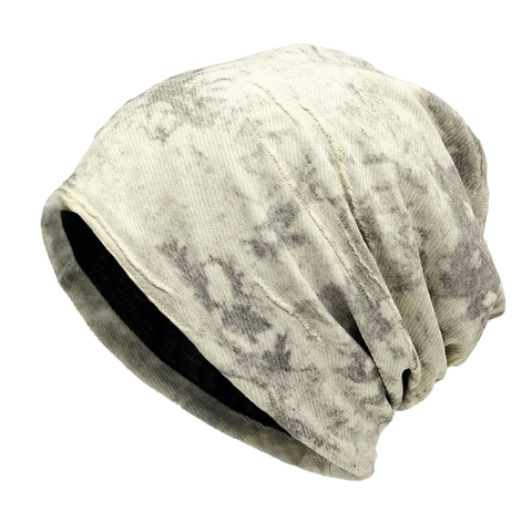 Slouchy Beanie Mütze Distressed Acid Washed Skull Cap Retro Streetwear Hip Hop Polyester Warm Atmungsaktiv Für Damen Herren