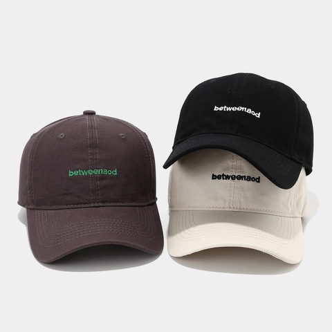 Cappello Da Baseball In Cotone Vintage Ricamo Lettera Regolabile Visiera Curva Berretto Da Sole Casual Per Uomini Donne