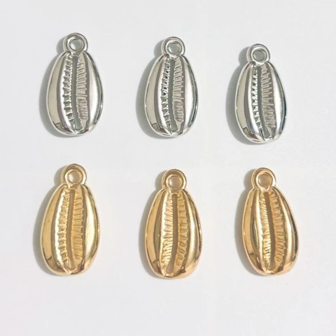 Ciondoli In Conchiglia Di Cauri Ciondoli A Denti Spirale Plastica ABS Galvanizzata Per Creazione Di Gioielli Fai Da Te Accessori