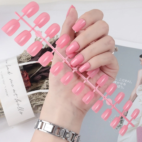 Unghie Finte Quadrate Finitura Lucida Top Coat UV Unghie Artificiali Press On Accessorio Manicure Fai Da Te