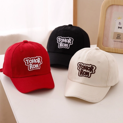Kinder Baseballkappe Baumwollmischung Tomorrow Buchstaben Stickerei Verstellbarer Sonnenhut Für Kleinkinder Lässig Sportlich