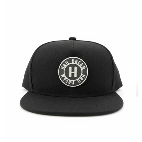 Cappellino Da Baseball A Tesa Piatta Ricamo Lettera H Acrilico Hip Hop Streetwear Snapback Regolabile Per Uomo Donna