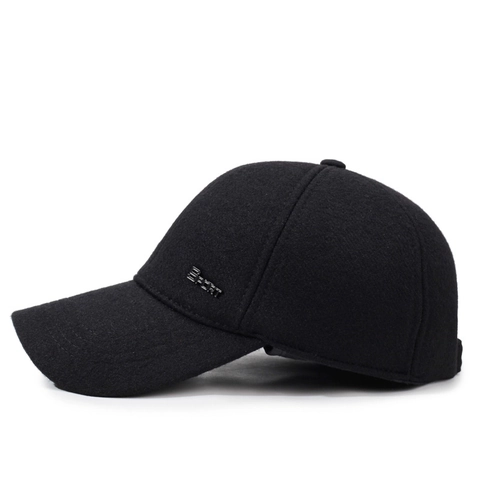 Cappello Da Baseball In Lana Da Uomo Con Paraorecchie Invernale Caldo Antivento Regolabile Berretto Casual