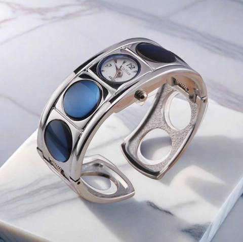 Montre Bracelet Pour Femme Quartz Analogue Alliage Métal Coloré Mode Bracelet Montre Élégant Pour Dames