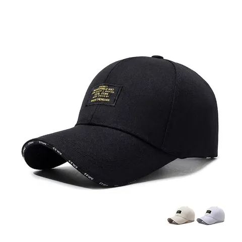 Casquette De Baseball Décontractée Avec Écusson Brodé Et Imprimé Lettres Chapeau Extérieur Réglable Pour Hommes Et Femmes