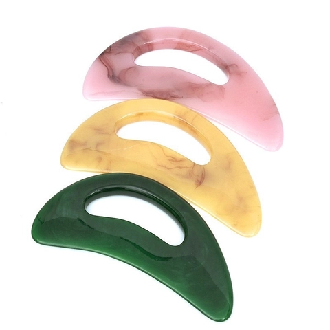 Resin Gua Sha Massage Tool Scraping Board For Face Body Neck Relaxation Ergonomic Meridian Massager Handheld Beauty Accessory