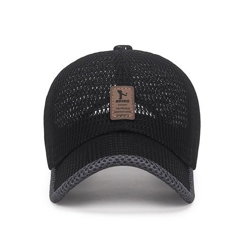 Cappello Baseball Rete Traspirante Estivo Cappello Sole Regolabile Visiera Curva Sport All Aperto Unisex