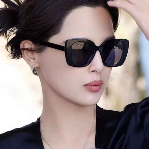 Μόδα Υπερμεγέθη Τετράγωνα Γυαλιά Ηλίου Cat Eye Προστασία UV400 Σκελετός PC Για Γυναίκες Άνδρες Vintage Trendy
