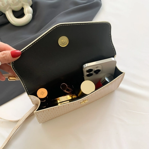 Retro Vertical Pleated PU Leather Crossbody Bag With Knot Handle Ruched Flap Shoulder Handbag Elegant Solid Color Women