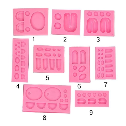 Animal Facial Expression Silicone Molds Bear Rabbit Chick DIY Fondant Cake Chocolate Decorating Clay Crafting Molds