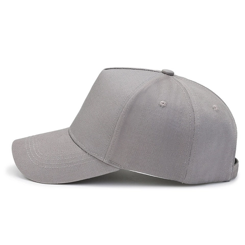 Cotton Twill Baseball Cap Adjustable Metal Buckle Large Head Size Solid Color Sun Protection Outdoor Casual Unisex Hat