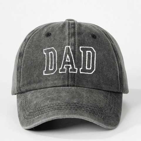 Cappello Da Baseball In Tessuto Lavato Ricamo Dad Regolabile Protezione Solare All Aperto Casual Unisex