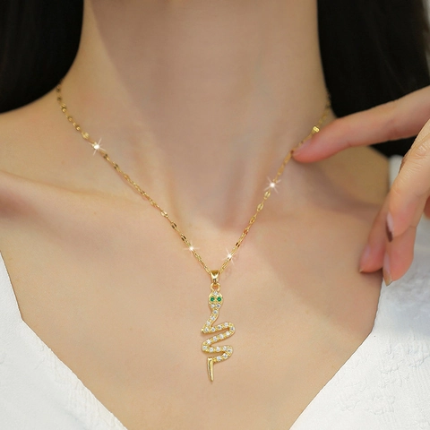 Herz Anhänger Halskette Edelstahl Kette Kupfer Zirkon Eingelegt Elegant Luxus Schlüsselbein Schmuck Für Damen
