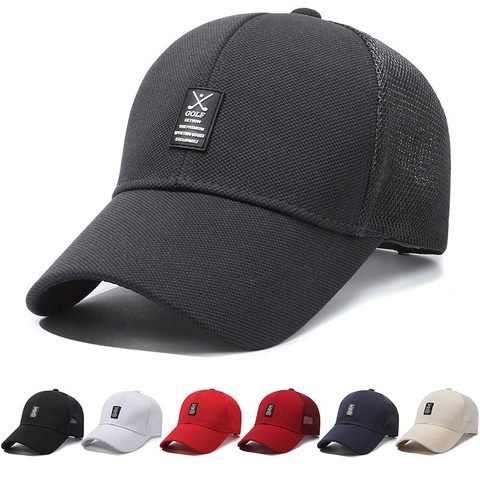 Cappello Da Camionista Golf Baseball Traspirante Rete Posteriore Snapback Regolabile Cappello Sportivo All Aperto