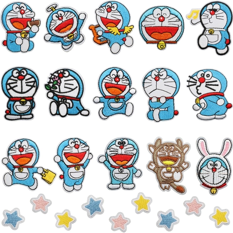 Parches Bordados De Personajes De Dibujos Animados Poliéster Decorativos Termoadhesivos Para Ropa Bolsos Manualidades Reparación