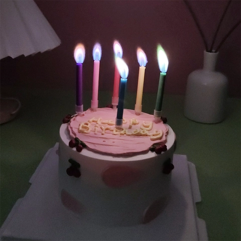 Bougies d'Anniversaire Créatives Flammes Colorées Oursons Décorations de Gâteaux Pâtisserie Fête Célébration