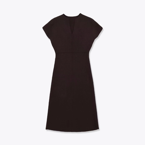 Sleeveless V Neck Knitted Midi Dress Solid Color Bodycon Slim Fit Elegant Ribbed Knit Polyester Dress For Women