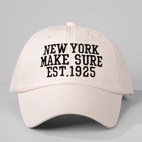 Cappello Da Baseball In Cotone Vintage Lettere New York Ricamate Regolabile Protezione Solare All'aperto Berretto Per Uomini Donne
