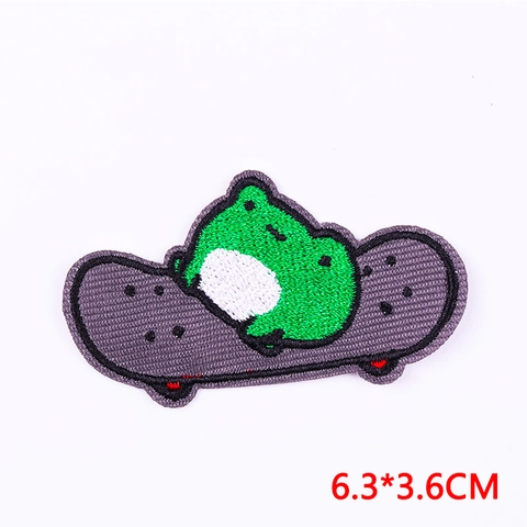 Cartoon Tier Stickerei Patches Stoff Aufbügler Applikationen Für Kleidung Jacken Hüte Taschen DIY Dekoration Lustige Neuheit