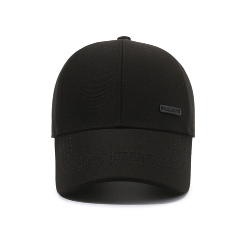 Gorra De Béisbol Hombre Algodón Sarga Protección Solar Deporte Al Aire Libre Clásica Ajustable Color Sólido