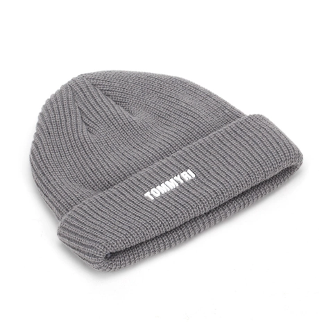 Bonnet En Maille Côtelée Acrylique À Revers Avec Broderie De Lettres Couvre-Chef D'Hiver Chaud Pour Hommes Et Femmes Accessoire Extérieur