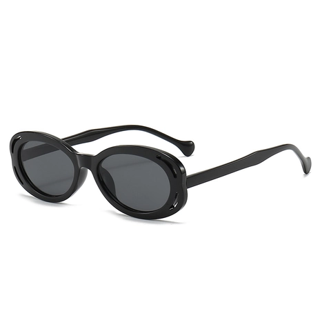 Retro Oval Hollow Frame Sunglasses For Women Men Fashion UV400 Protection Polycarbonate Lens Plastic Vintage Shades Eyewear