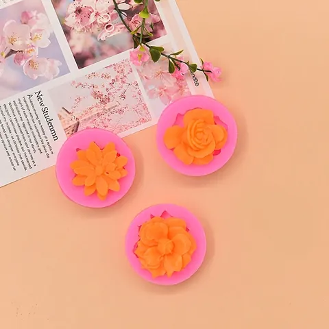 Blumen Silikonform Rose Lilie Gänseblümchen Form DIY Backwerkzeug Für Fondant Schokolade Seife Kerze Harz Handwerk