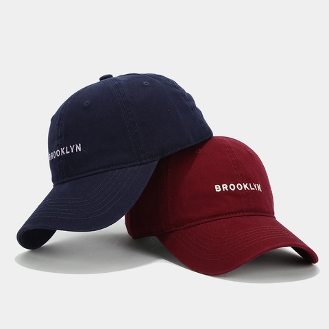 Cappello Da Baseball Cotone Ricamo Brooklyn Regolabile Retro Protezione Solare Cappello Sport Uomini Donne