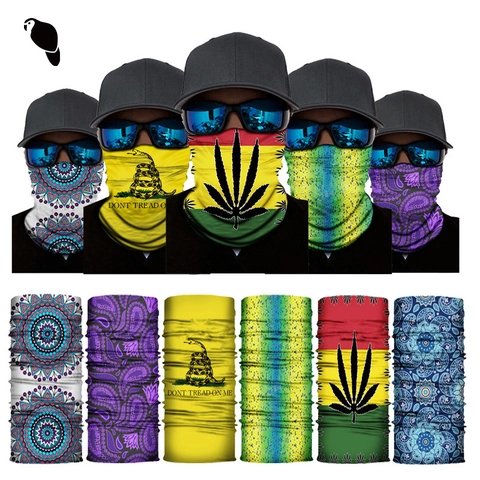Seamless Outdoor Magic Bandana Neck Gaiter Face Mask High Elasticity Breathable UV Protection For Cycling Hiking Skiing
