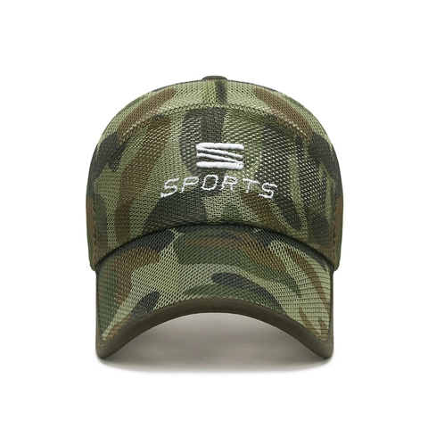 Cappello Da Baseball In Rete Traspirante Tesa Estesa Protezione Solare Sport All Aperto Cappello Trucker Regolabile Ricamo Da Uomo