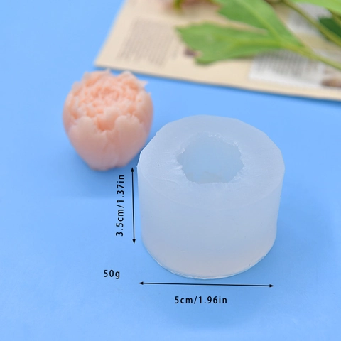 Flower Shape Silicone Mold DIY Peony Tulip 3D Baking Tool For Handmade Soap Candle Aromatherapy Cake Decorating